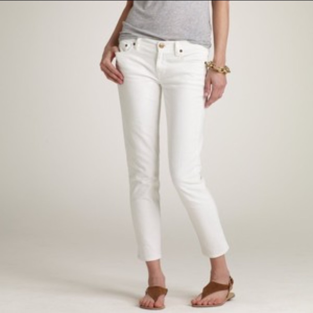 J.Crew White Matchstick Jeans size 31